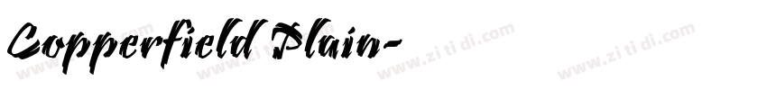 Copperfield Plain字体转换